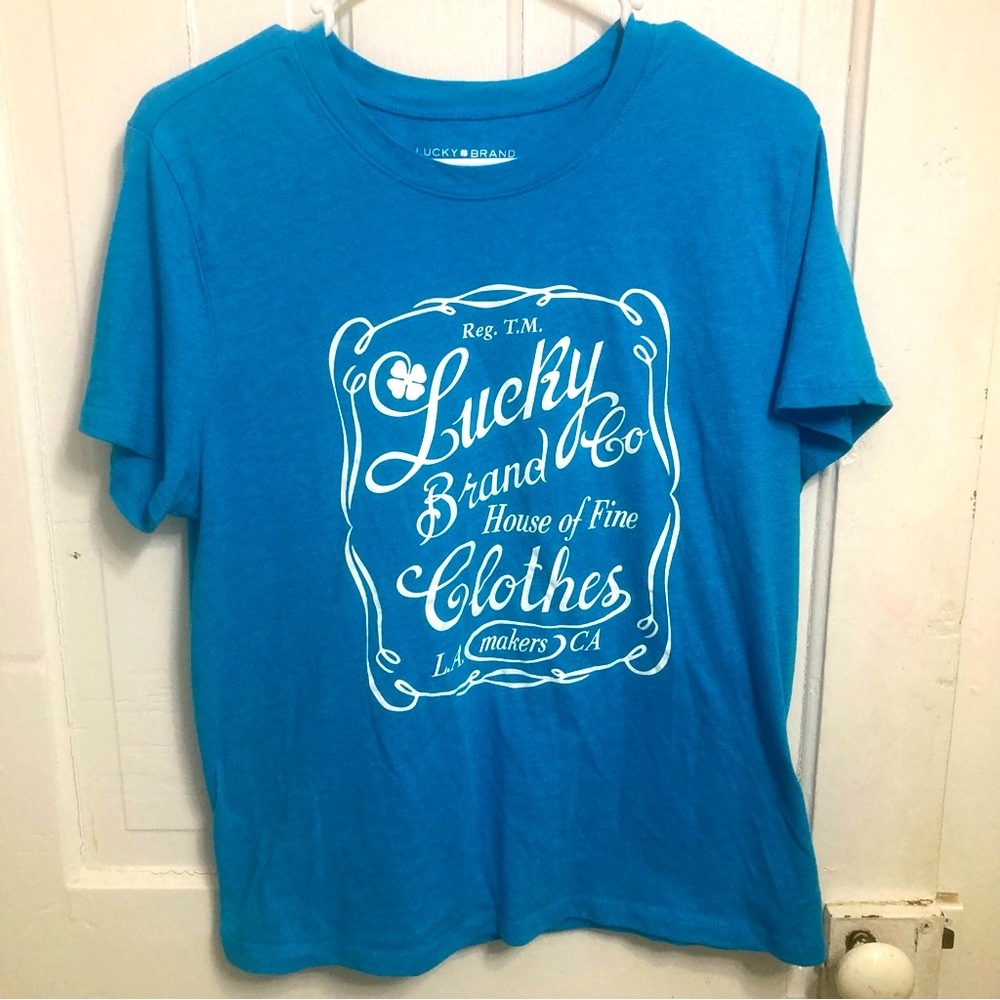 ⚡️ Lucky brand tshirt blue size large